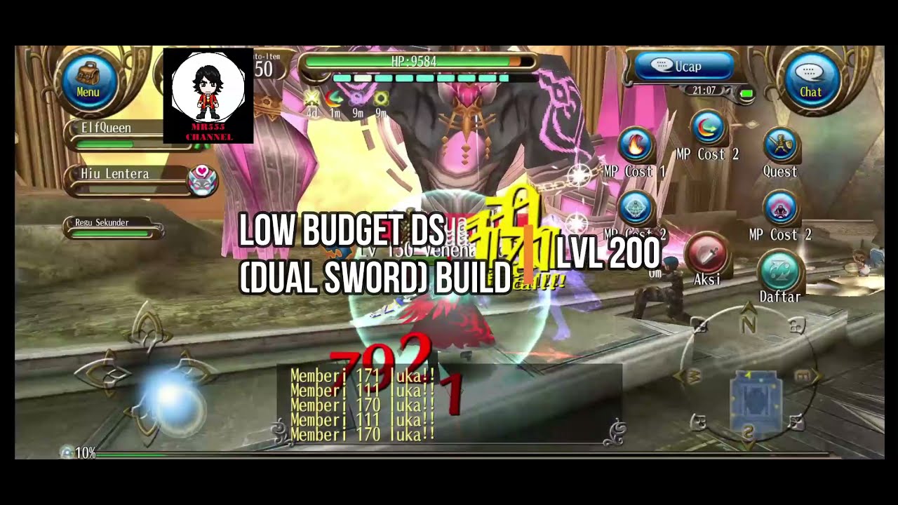Dual Sword Low Budget Build in Toram Online....!!!
