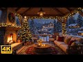 Soothing Christmas Music 🎄 Traditional Instrumental Carols with Cozy Fireplace 🎁