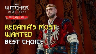 Redania's Most Wanted: Best Choice The Witcher 3 Walkthrough Gameplay