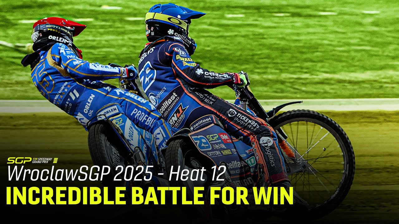 An INCREDIBLE Battle in Heat 12 🔥 - 2025 WroclawSGP | FIM Speedway Grand Prix