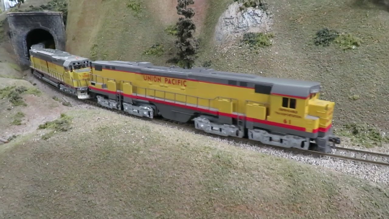 U.P  ALCO C8855A DD35A 4 GP30B,s MANIFEST FREIGHT