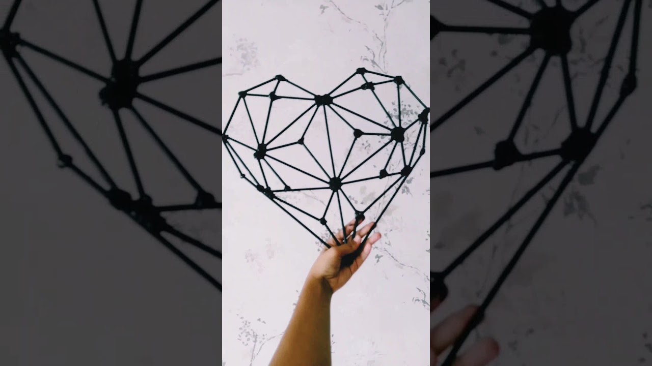 how to make heart  wall grid. 