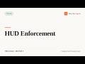 HUD Enforcement (Texas Real Estate Exam Prep)