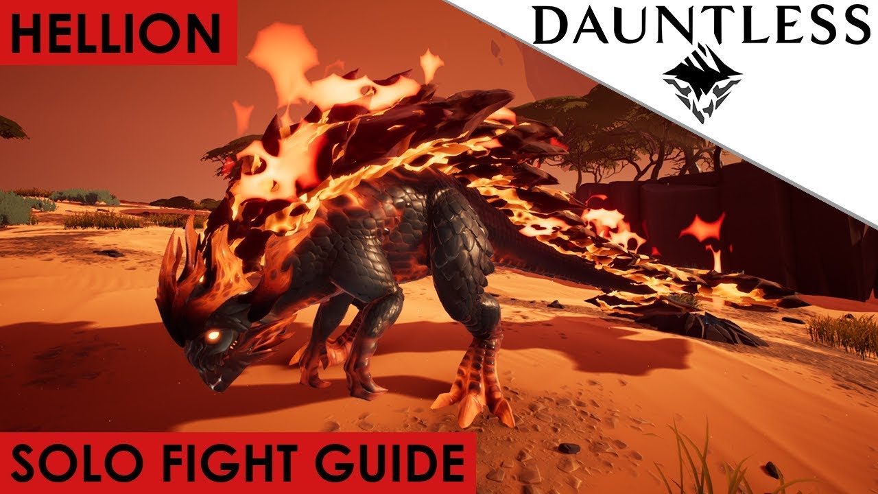 Dauntless - How To Solo Kill Hellion UPDATED Guide for Open Beta [Walkthrough]