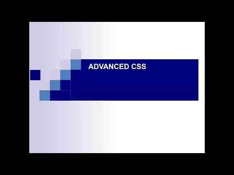 Web Leap - Advanced course (IO4) - Week 3 - Advanced Css