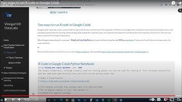 Two ways to run R code in Google Colab