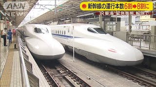 東海道新幹線　来月から6割→8割に　利用増加見据え(20/05/22)