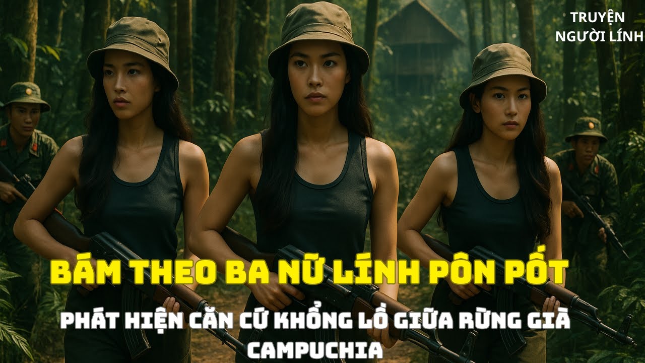 Bí Mật Bám Theo Ba Nữ Lính Pôn Pốt–Phát Hiện Căn Cứ Khổng Lồ Giữa Rừng Già Campuchia|Lính Thời Chiến