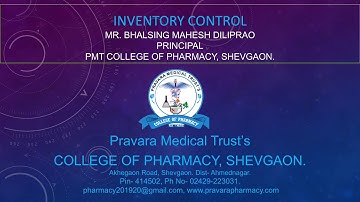 DSBM | Inventory Control | Part II