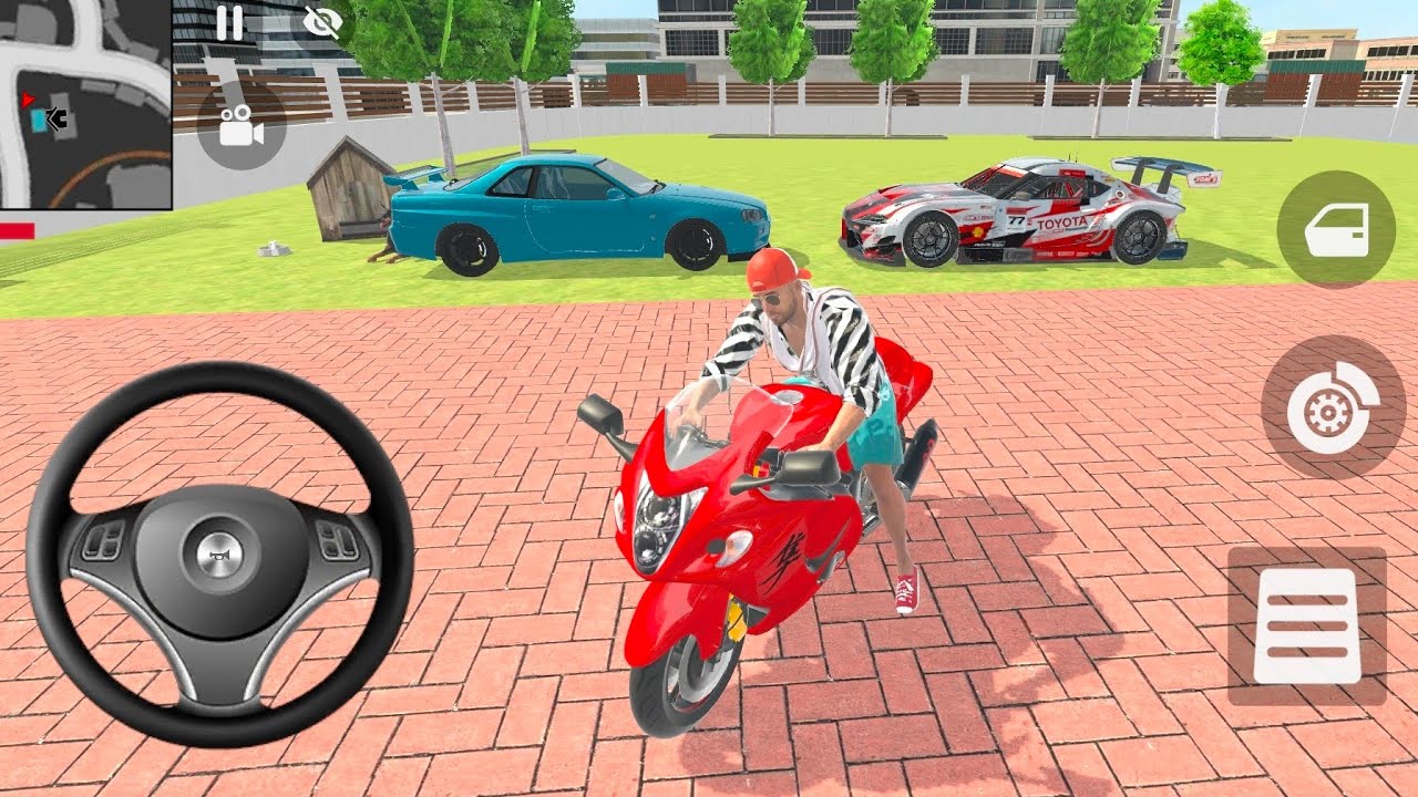 🎮 Franklin order by 2️⃣ Lamborghini cars for Indian 🇮🇳 flag  in Indian 🇮🇳 bike Theft Auto simulator