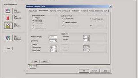 Flame AA - Measurement Parameters