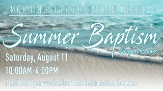 Morningstar Summer Baptism 2018