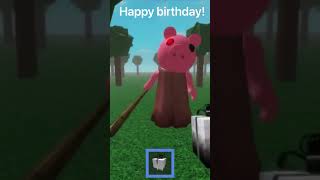 StikOmarBlox tries to give Piggy a present | Roblox Piggy