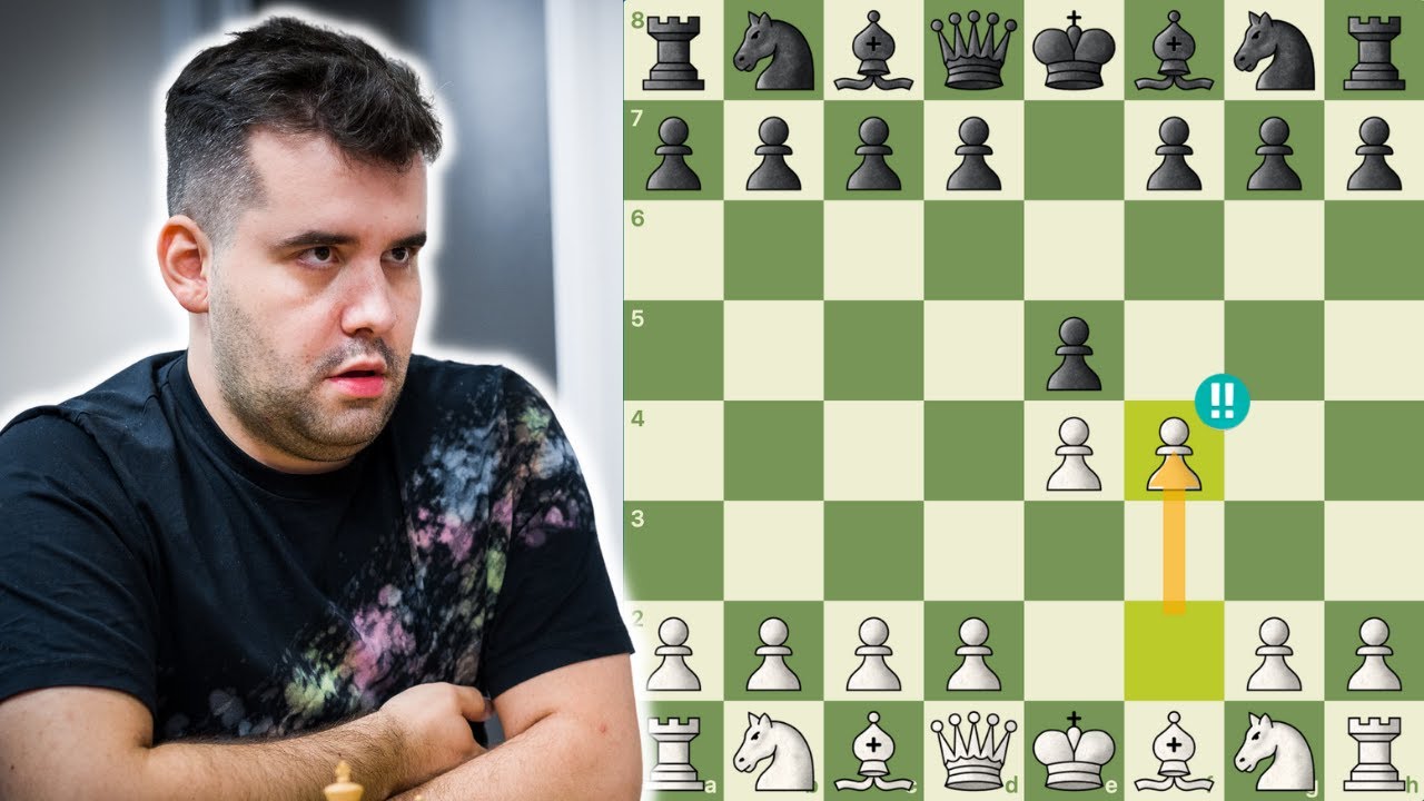 Ian Nepomniachtchi faz o Gambito do Rei!
