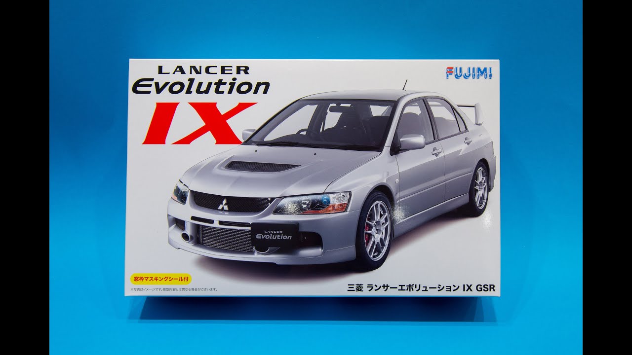 Fujimi 1/24 Mitsubishi Evo IX Model Kit Unboxing And Review YouTube