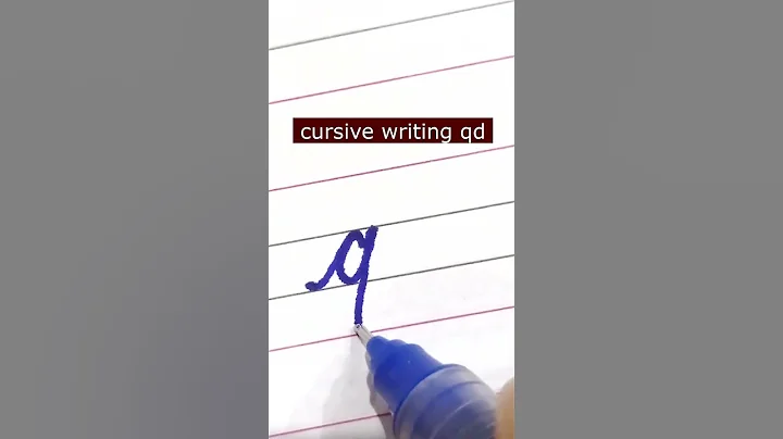 How to write small letter qd | Cursive writing a to z #cursivewriting #handwriting  #shorts #cursive