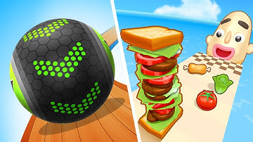 Going Balls Vs Sandwich Runner - SpeedRun Gameplay Android, iOS J9F4A1Q9V5D8