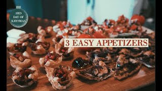 3 Easy Appetizers for Holiday Parties | 3RD DAY OF KRYSMAS Christmas Party Appetizers 3 Easy Party Recipes