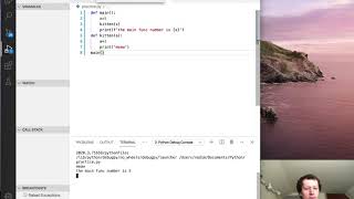 Python call second function