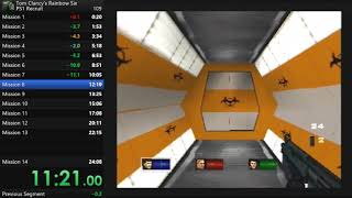 ALZERI Speedruns: Tom Clancy's Rainbow Six (PS1), Easy difficulty (23.25.63) [OBSOLETE]