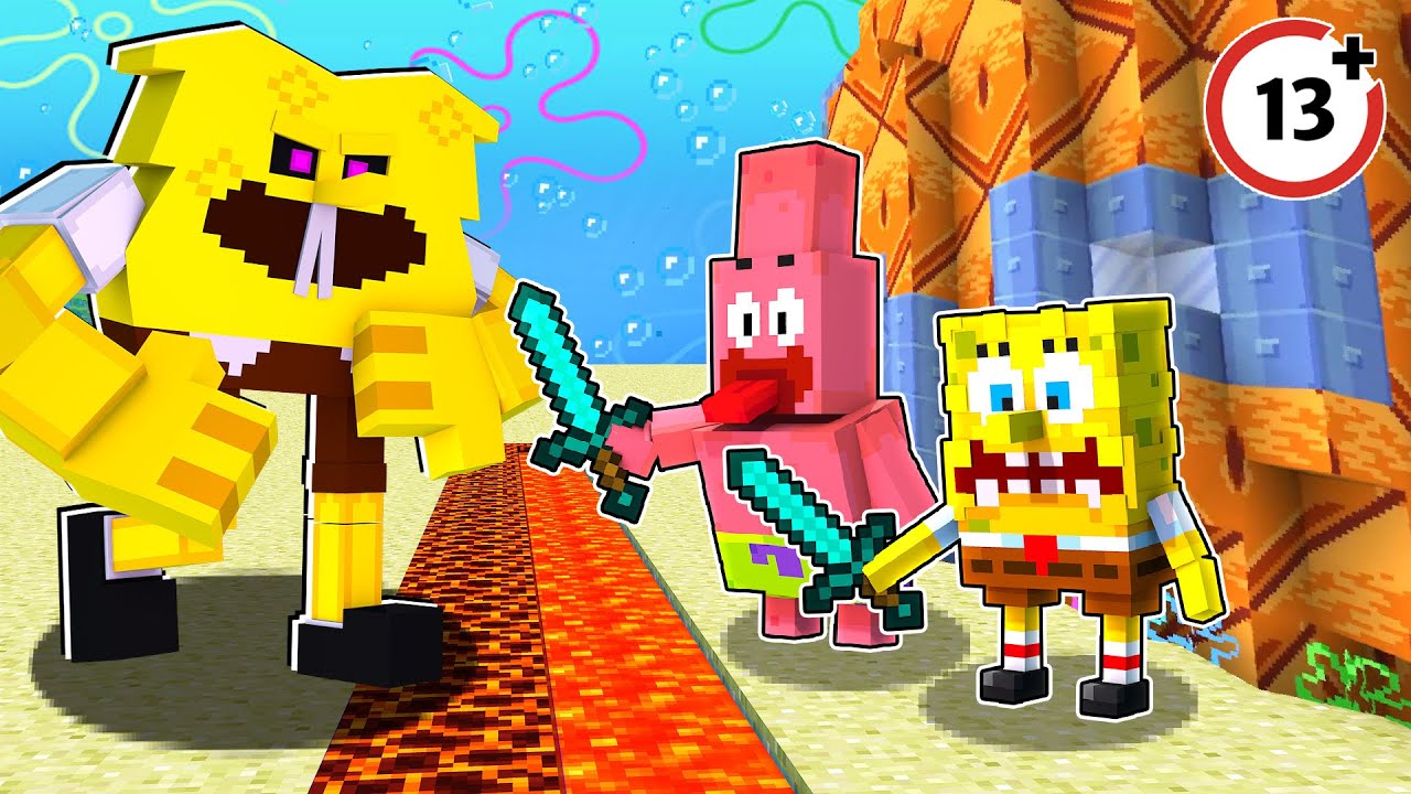 Мутант Губка Боб против самого безопасного ананасового домика в Minecraft! (Не для детей!)