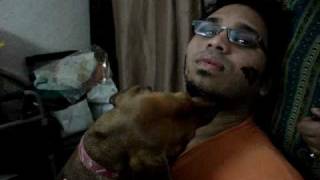 Annie Licking The Chocolate Cake Off My Face On My Birthday