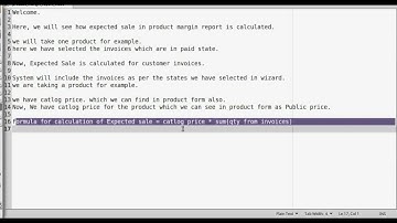 How to Calculate Expected Sale in Product Margin Report | Odoo App Feature #odoo #odooapp #Calculate