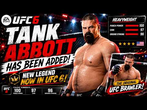 TANK ABBOTT HAS BEEN ADDED TO UFC 6! | NEW LEGEND thumbnail