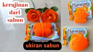 ukiran sabun //kupu - kupu dari sabun