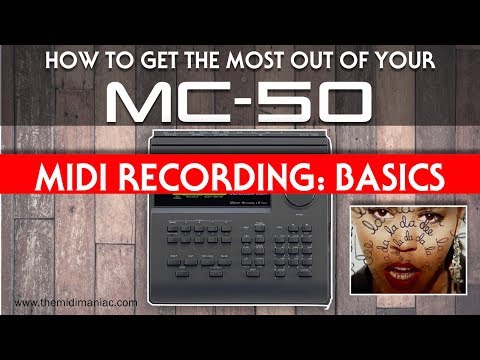 Roland MC-50 - Basic MIDI track recording (Crystal Waters - Gypsy