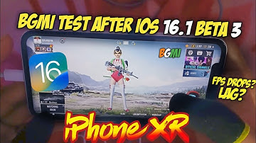 iPhone XR BGMI Test After iOS 16.1 Beta 3 🔥 Battery? Lag?