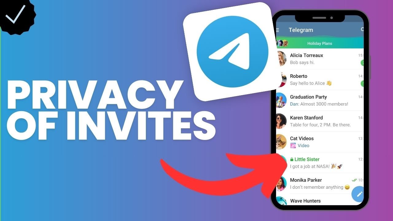 Как изменить настройки конфиденциальности приглашений в Telegram?