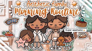 Aesthetic Family Morning Routine! ☀️ || Toca Life Roleplay