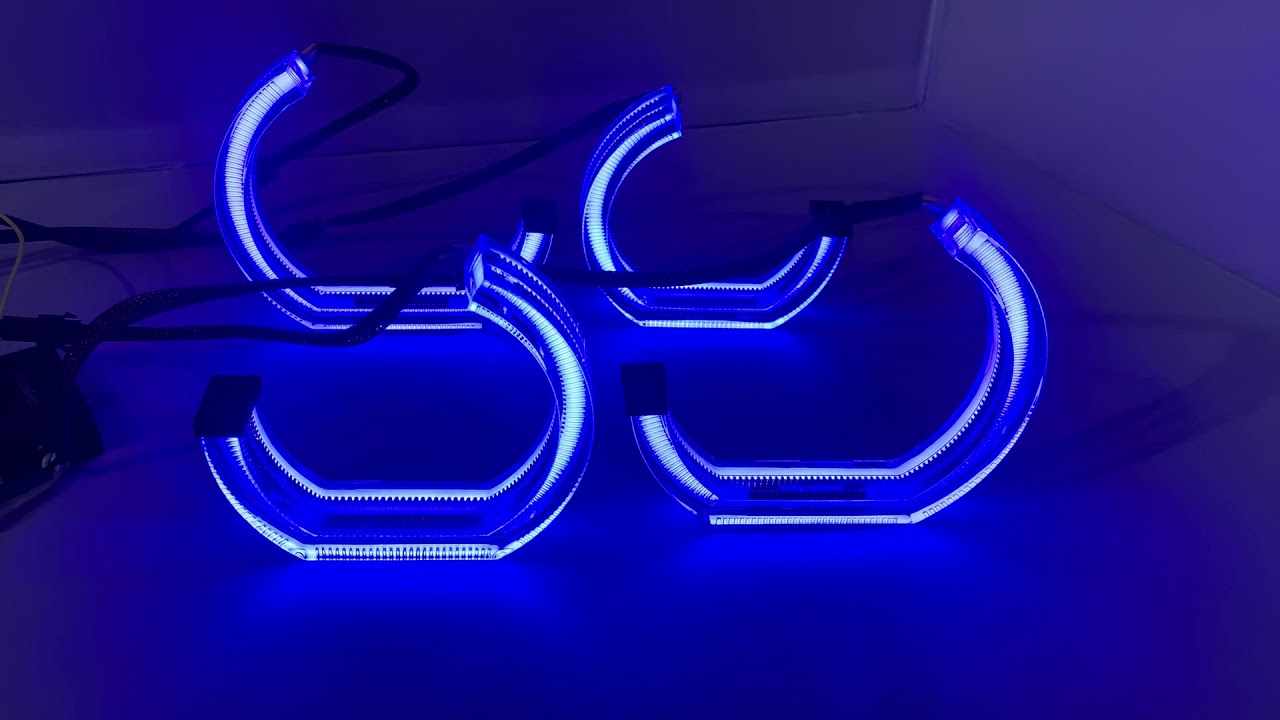 3/4 DTM White/Blue halos in action