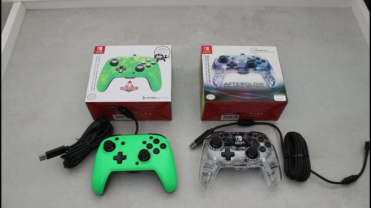 PDP Gaming Controller Faceoff Deluxe & Afterglow Deluxe