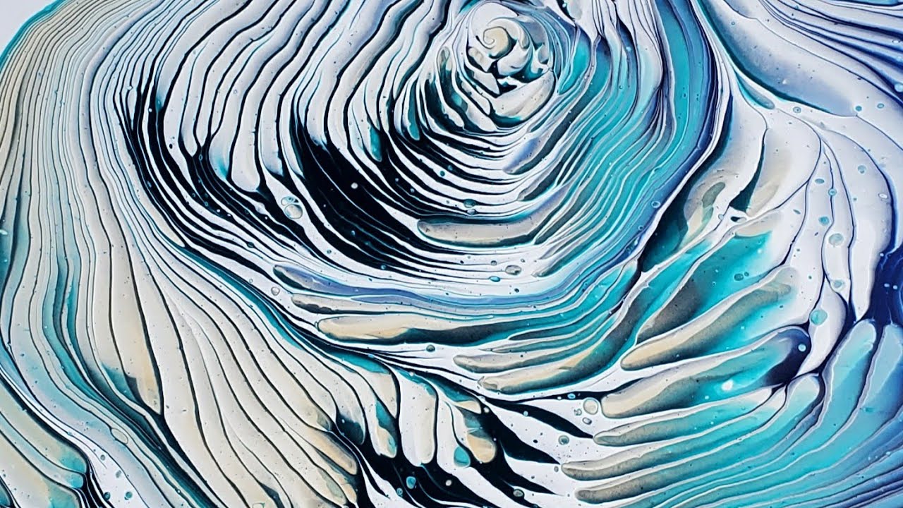 Misato/Cool Breeze 💫 A Split Cup Wandering Ring Pour with Amazing Lines & Definition!