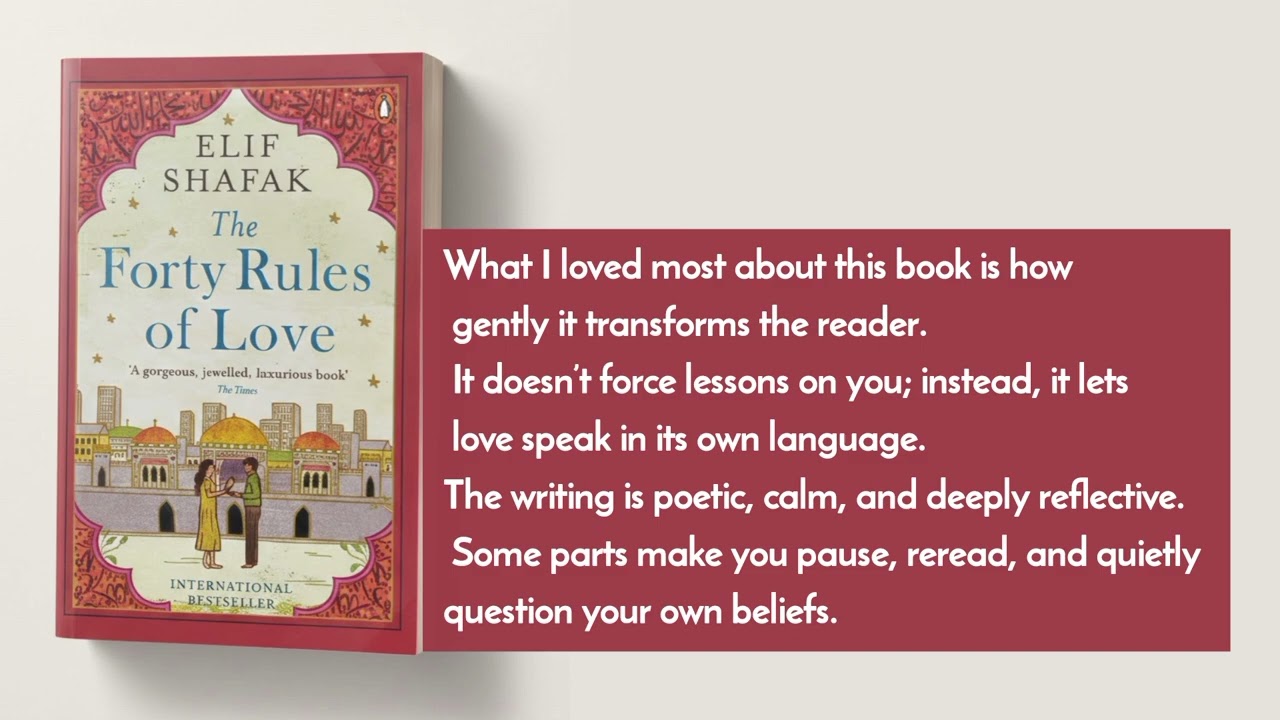 My review on 40 rules of love | spirtual book | my first book review 