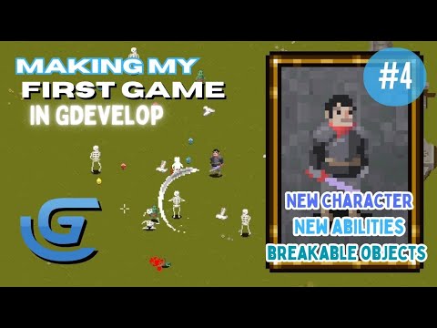 Making My First Game in GDevelop (4) New Character, Breakable Objects & More