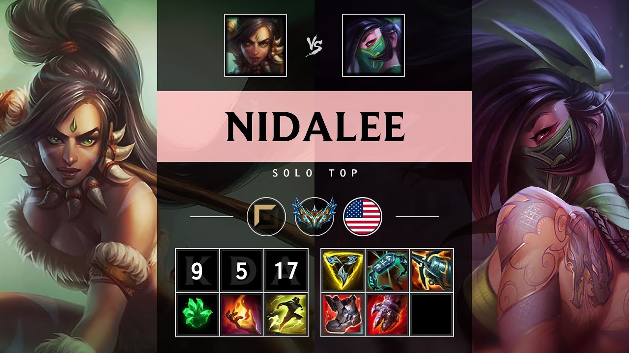 Nidalee Top vs Akali - NA Challenger Patch 25.17
