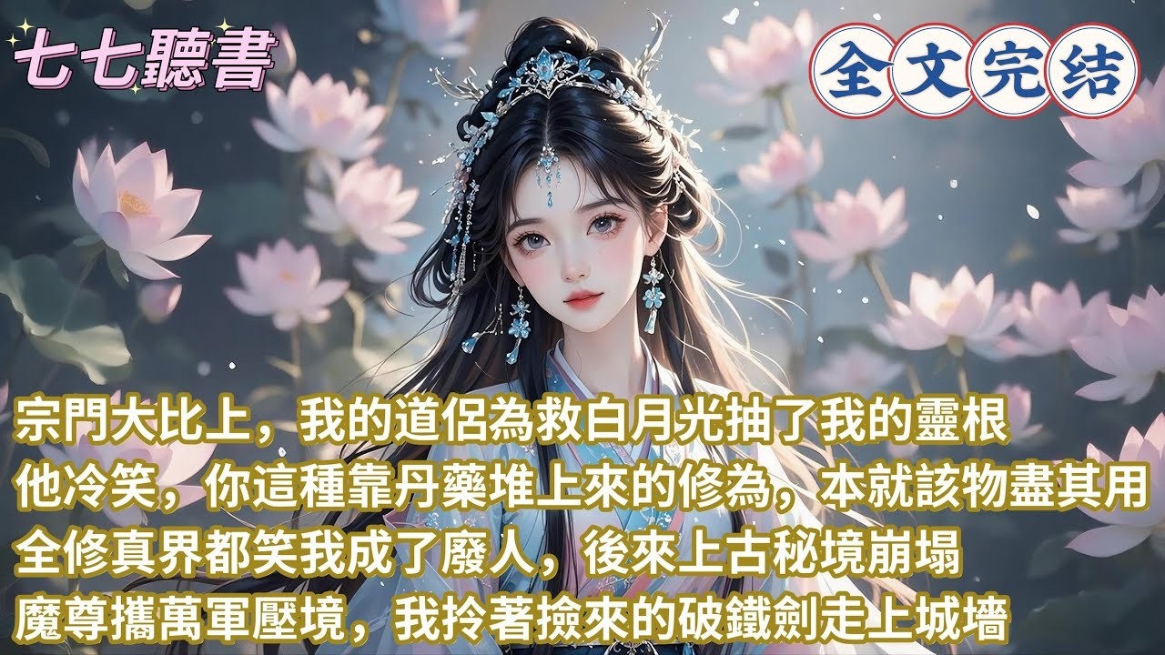 宗門大比上，我的道侶為救白月光抽了我的靈根，他冷笑，你這種靠丹藥堆上來的修為，本就該物盡其用，全修真界都笑我成了廢人，後來上古秘境崩塌，魔尊攜萬軍壓境，我拎著撿來的破鐵劍走上城墻