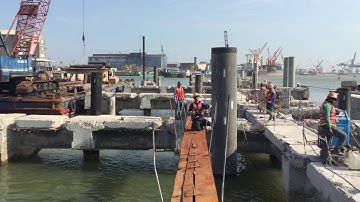 Cắt bê tông bằng máy cắt dây kim cương, tháo dỡ công trình công nghiệp