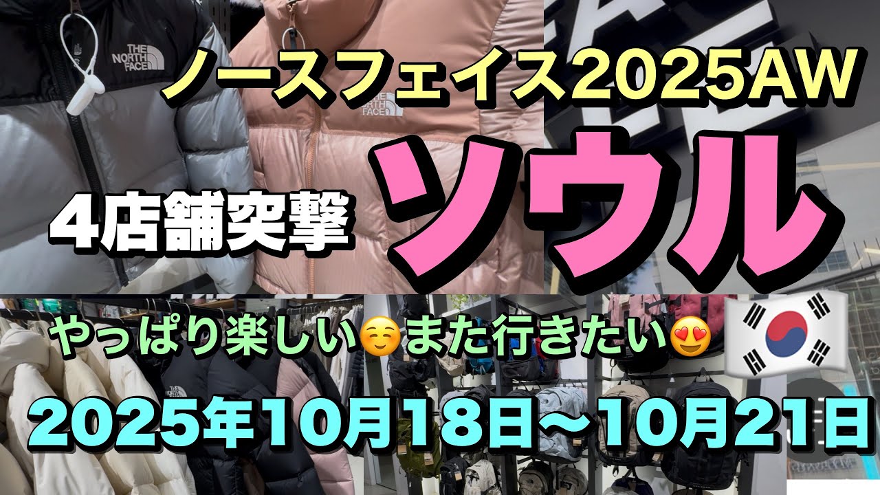 【韓国】🇰🇷2025AWノースフェイスだけ！動画