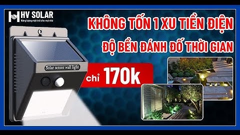 Đèn cảm ứng năng lượng | Đèn cảm biến năng lượng mặt trời HVS23