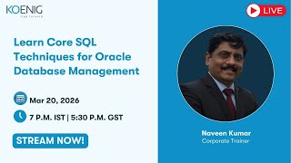 Learn Core SQL Techniques for Oracle Database Management