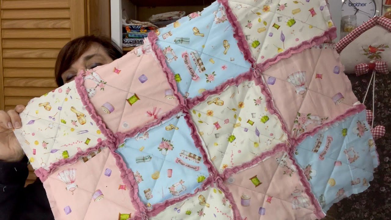 🌹 idea meravigliosa con ritagli tessuti  |  patchwork facile | tutorial COPERTINA  | susi 918