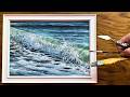 Mit Nur 2 Pinseln Strand Meer EINFACH Welle In Öl Malen Anleitung