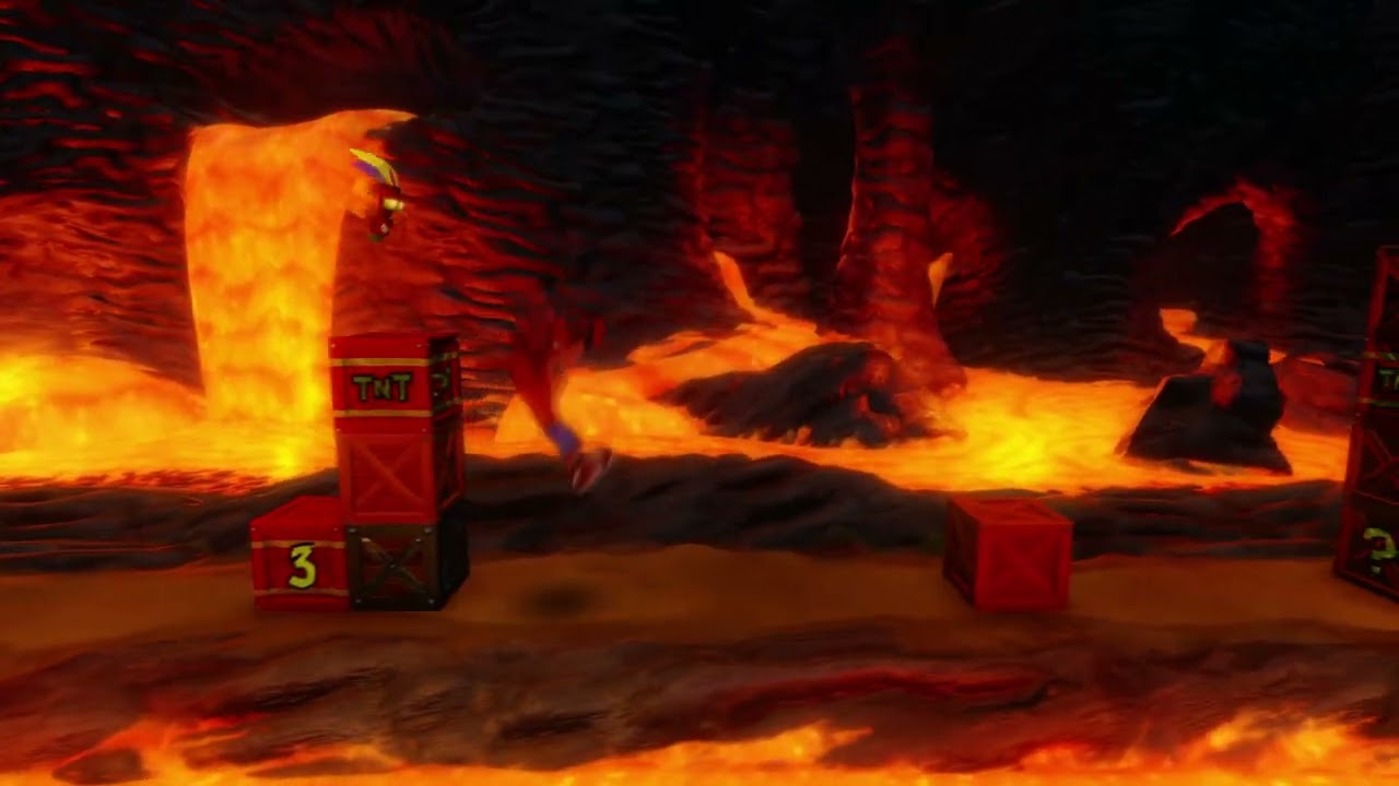 Crash Bandicoot 3: WARPED [Remake] - #34 Dino Might (Yellow Gem Route, Both Gems)