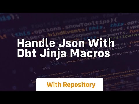 Handle json with