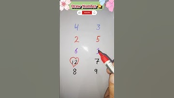 ✏️ Draw Numbers 0–9 | Easy & Fun Learning🎯🔥#trending #maths #shortvideo