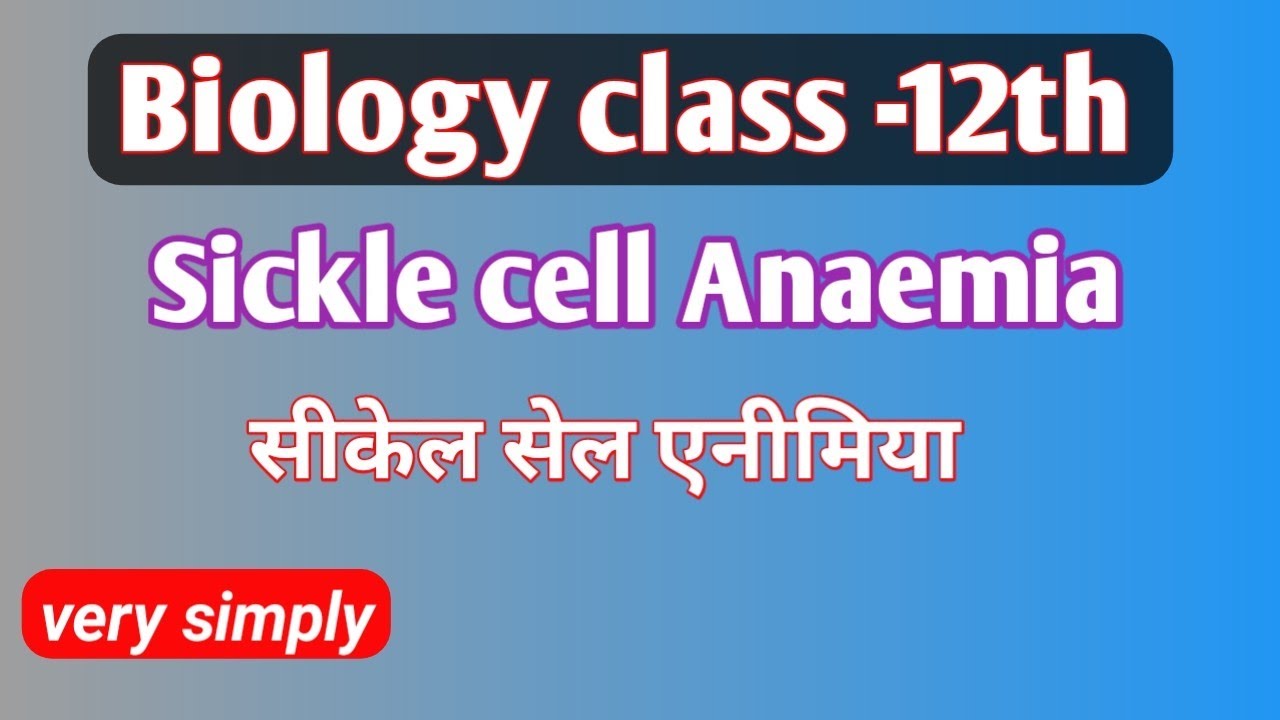 sickle cell anaemia | सीकेल सेल एनीमिया | what is sickle cell Anaemia ...